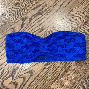 Victoria secret pink Blue bralette size small